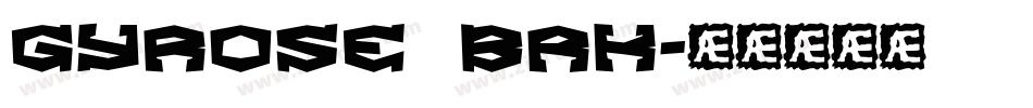Gyrose BRK字体转换